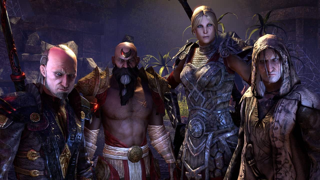 Elder Scrolls 6 Release Date: An image of various races in Elder Scrolls Online.