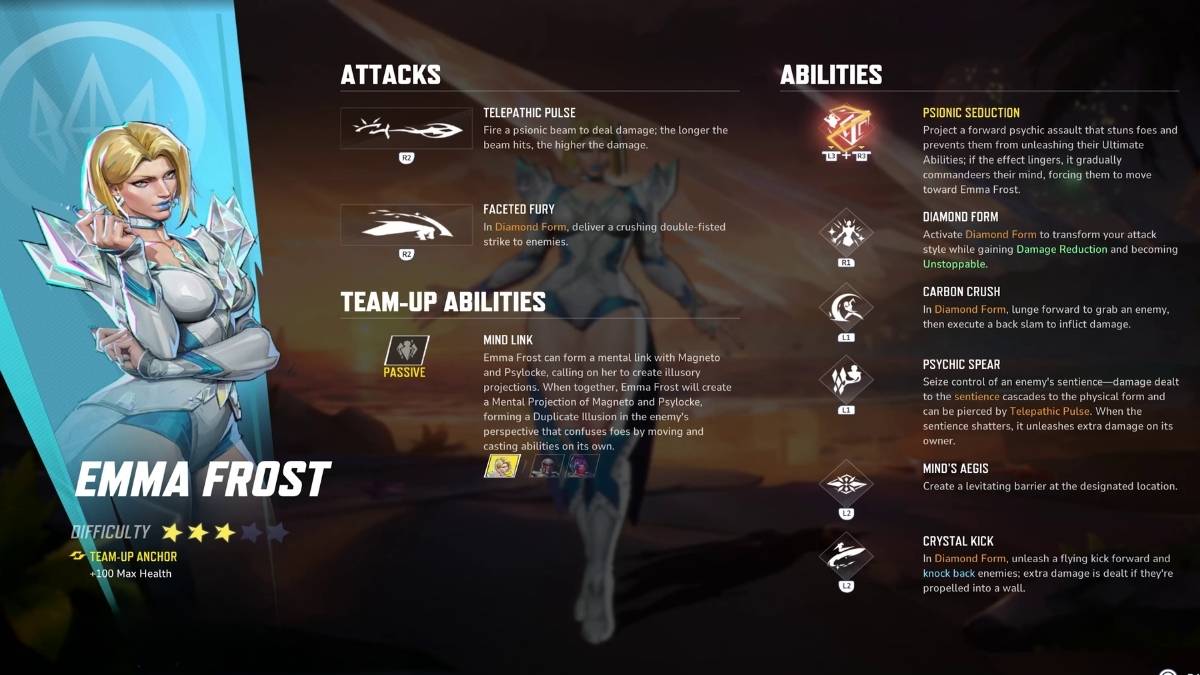 Emma Frost kit in Marvel Rivals