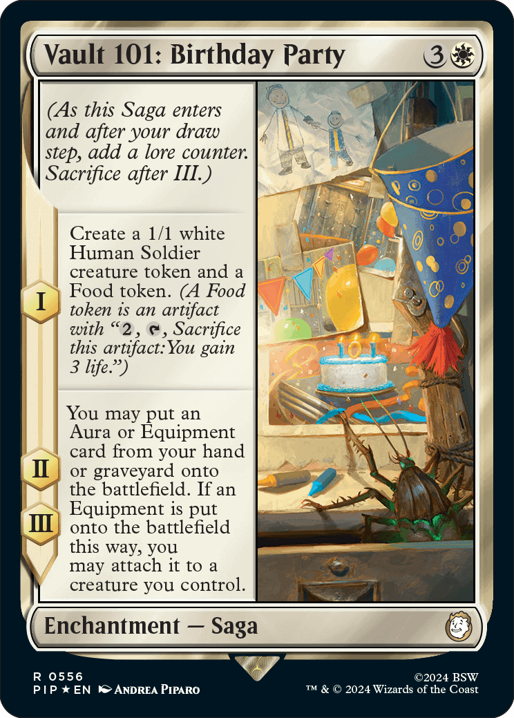 A Vault II birthday party card.