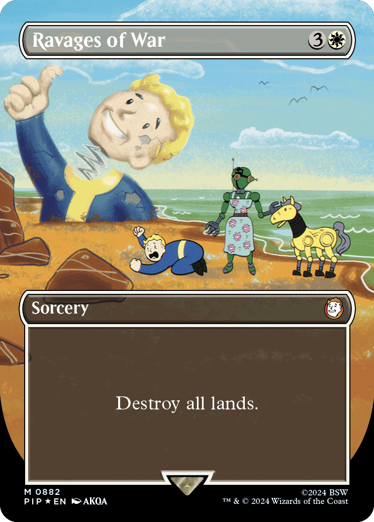 Fallout 4 depicts the aftermath of a devastating war.