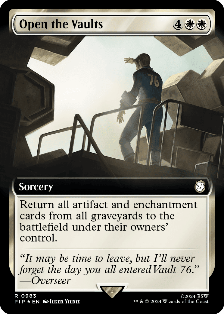 Unlock the vaults.