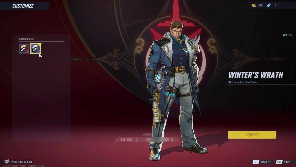 Marvel Rivals change color option in costume