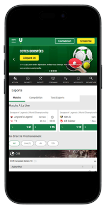 Parier sur l'esport sur Unibet