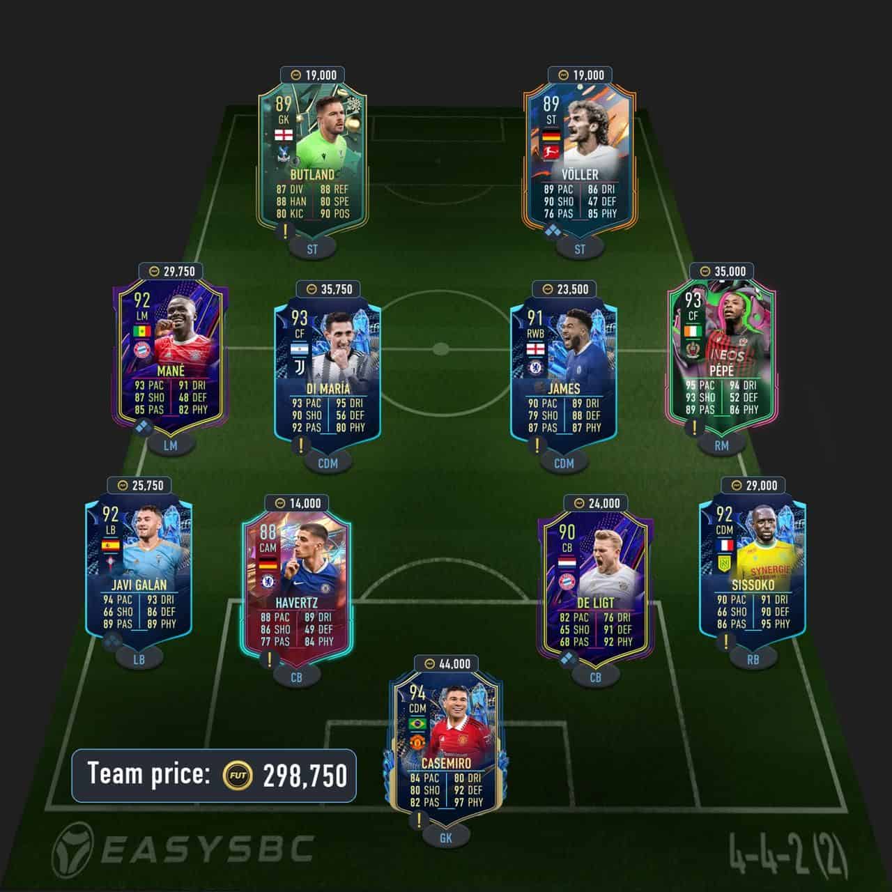 eusebio fut birthday icon sbc fifa 23 solution 92-rated squad