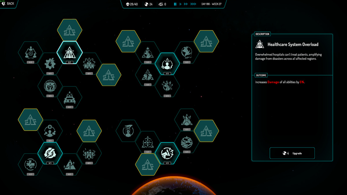 Extinction Day: upgrade tree.