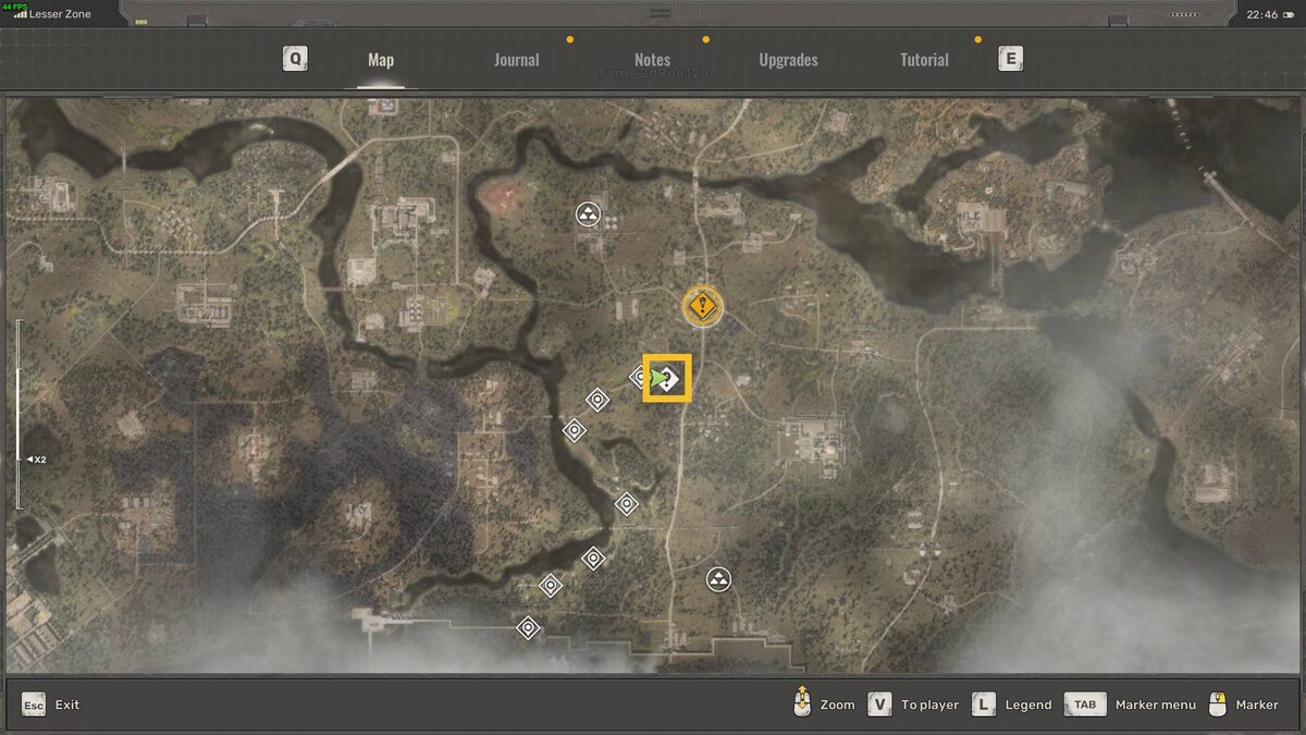 Stalker 2 artifact locations: map.