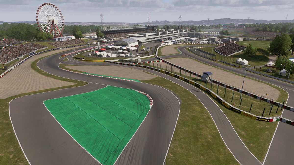 F1 24 track list: A shot of the Suzuka Circuit from above.