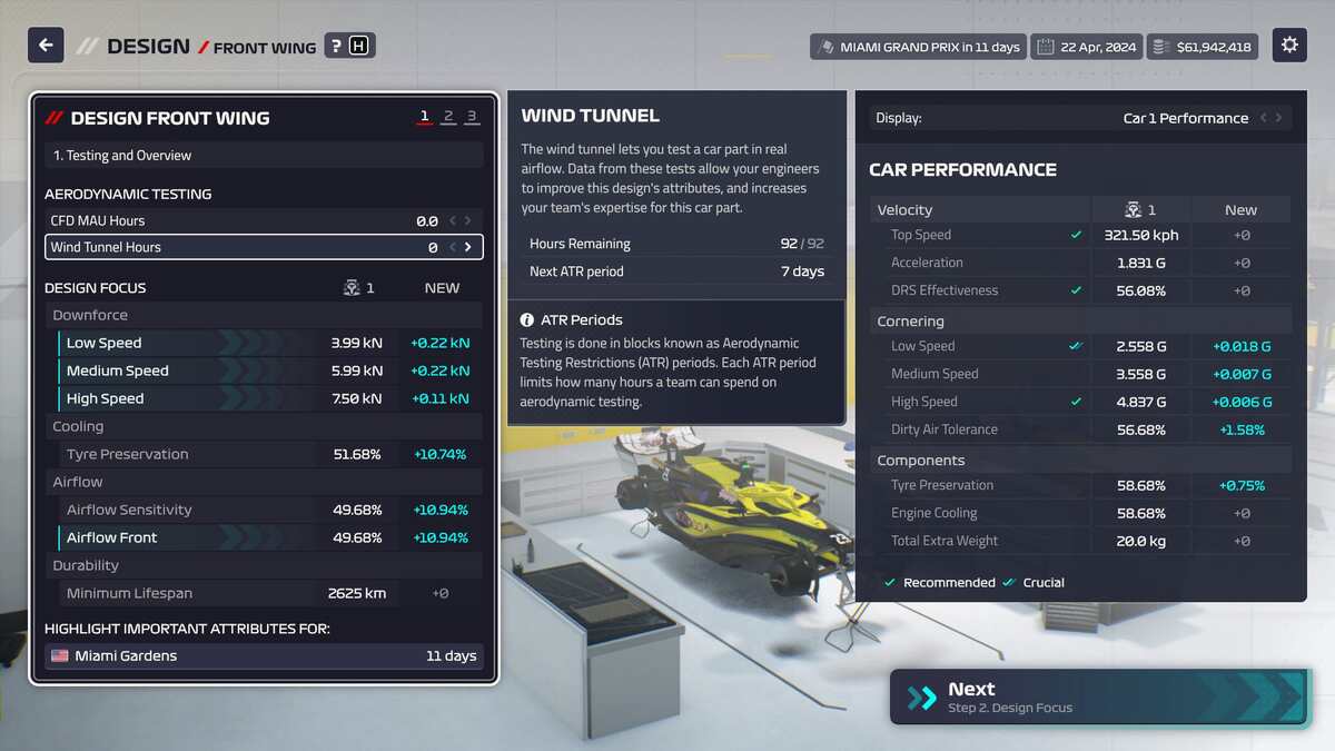 F1 Manager 2024 tips and tricks: The research centre in F1 Manager 2024.