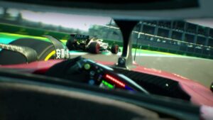 F1 Manager 2023 preview: The visor cam view.