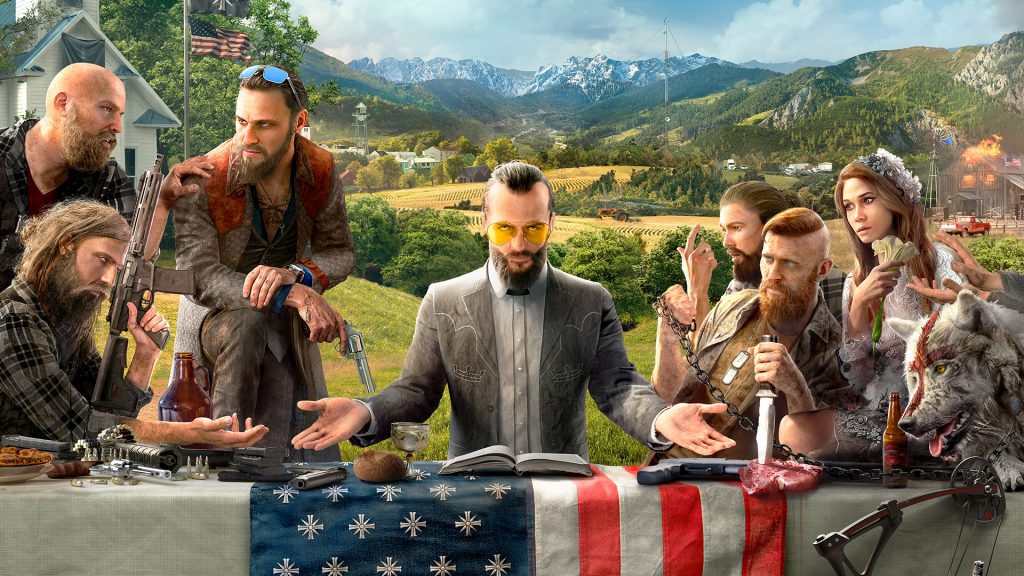 Far Cry 5 key artwork invites you to a poorly catered ‘last supper’