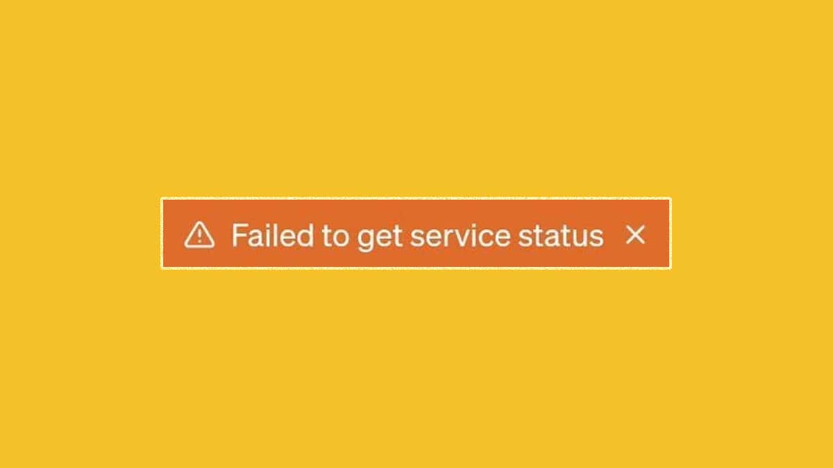 ChatGPT failed to get service status.