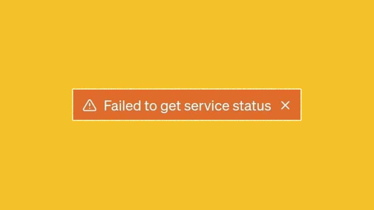 ChatGPT failed to get service status error explained