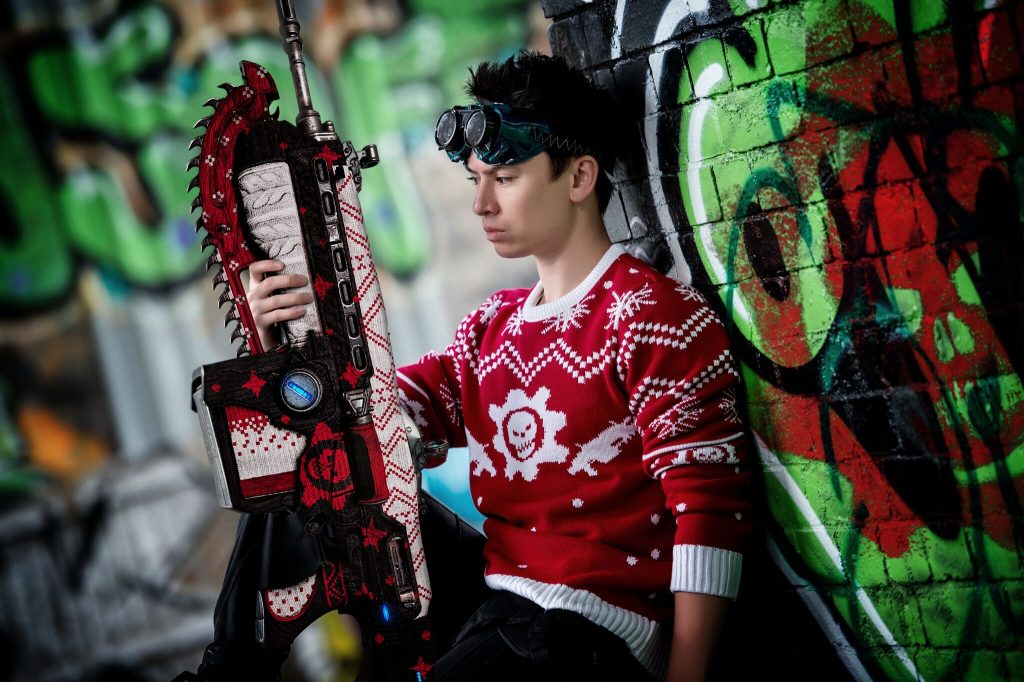 There’s an official Gears of War ugly Christmas sweater this year