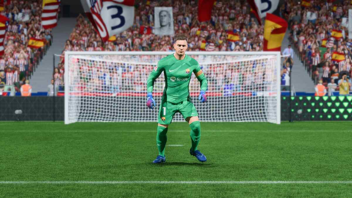 FC 25 best La Liga players: Marc-Andre ter Stegen in goal for Barcelona.