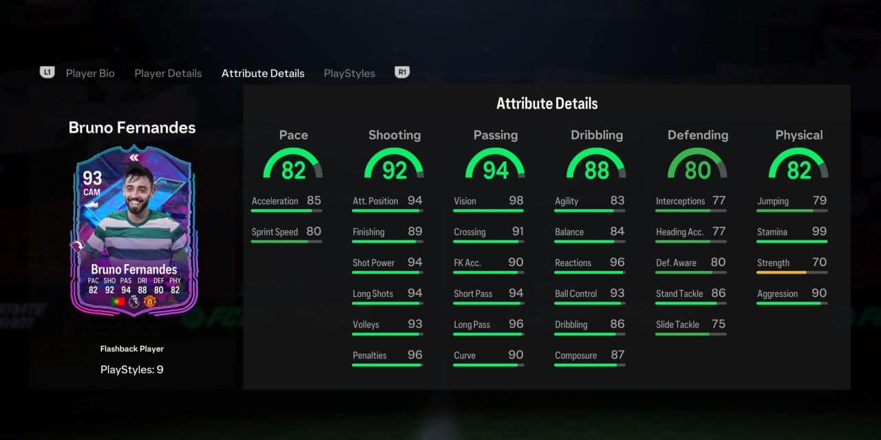 bruno fernandes flashback player profile fc 24