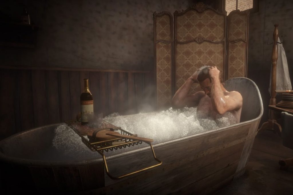 All I wanted was a bath in Red Dead Redemption 2