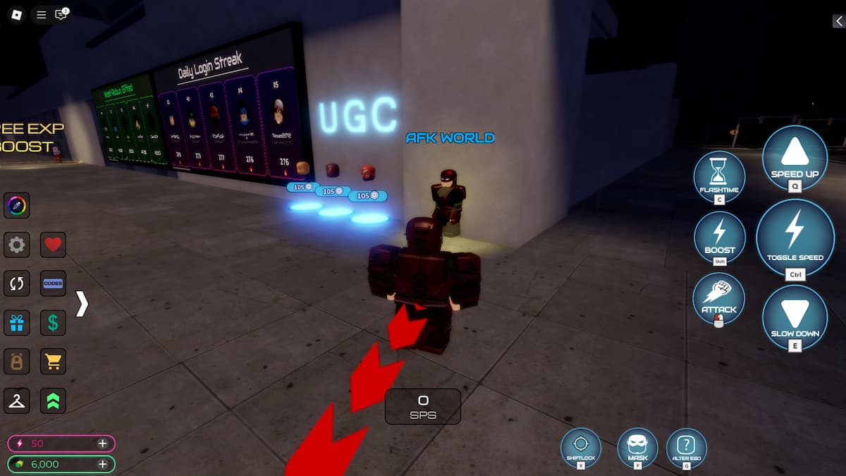 The AFK World NPC in Flashpoint Worlds Collide.