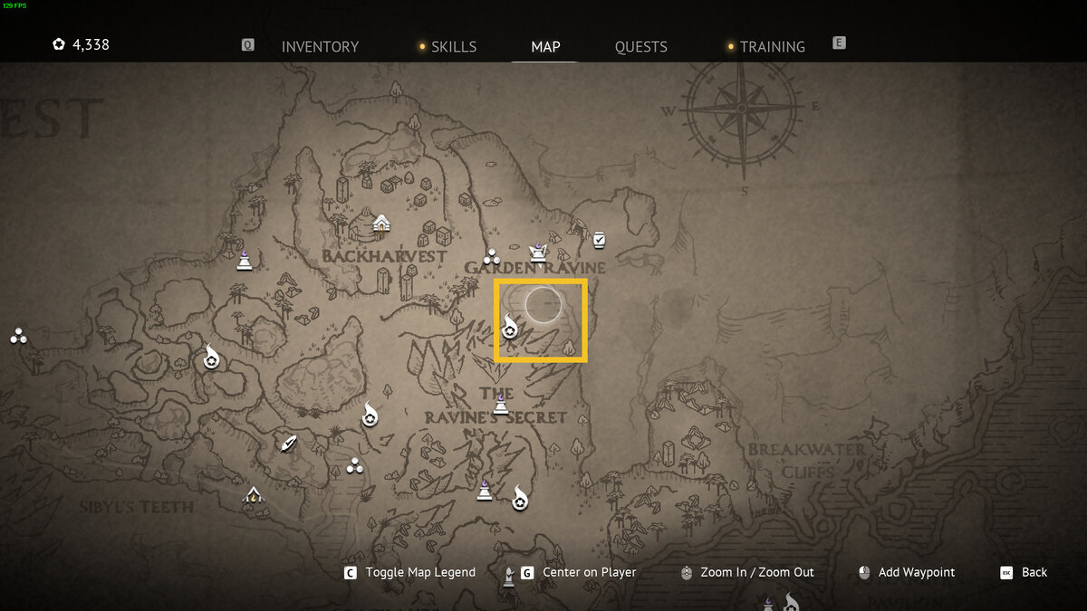 Flintlock The Siege of Dawn best Reputation farm: Wanderer's Rest map.