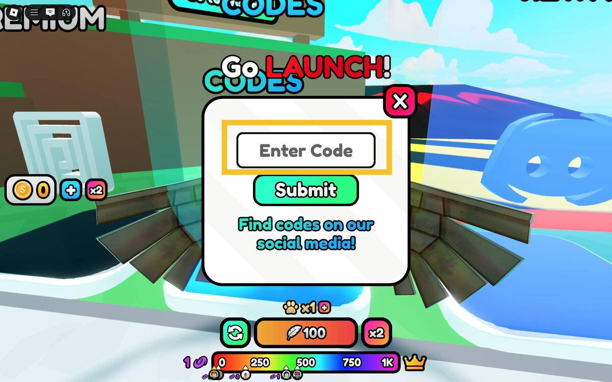 Flying Wings Race Simulator codes: code redemption process.