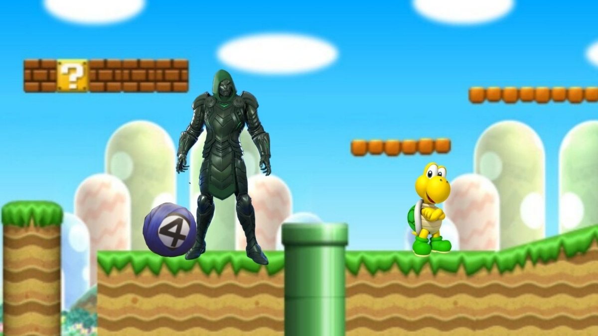 Fortnite Doctor Doom in Mario world