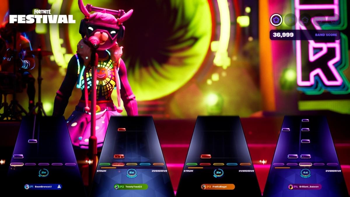 Fortnite Festival Multiplayer screen