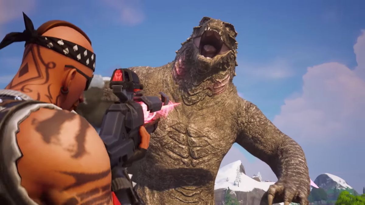 How to become Godzilla in Fortnite