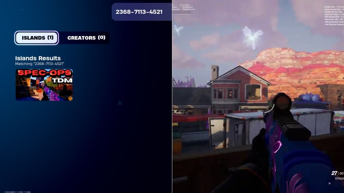 Spec Ops TDM map in Fortnite