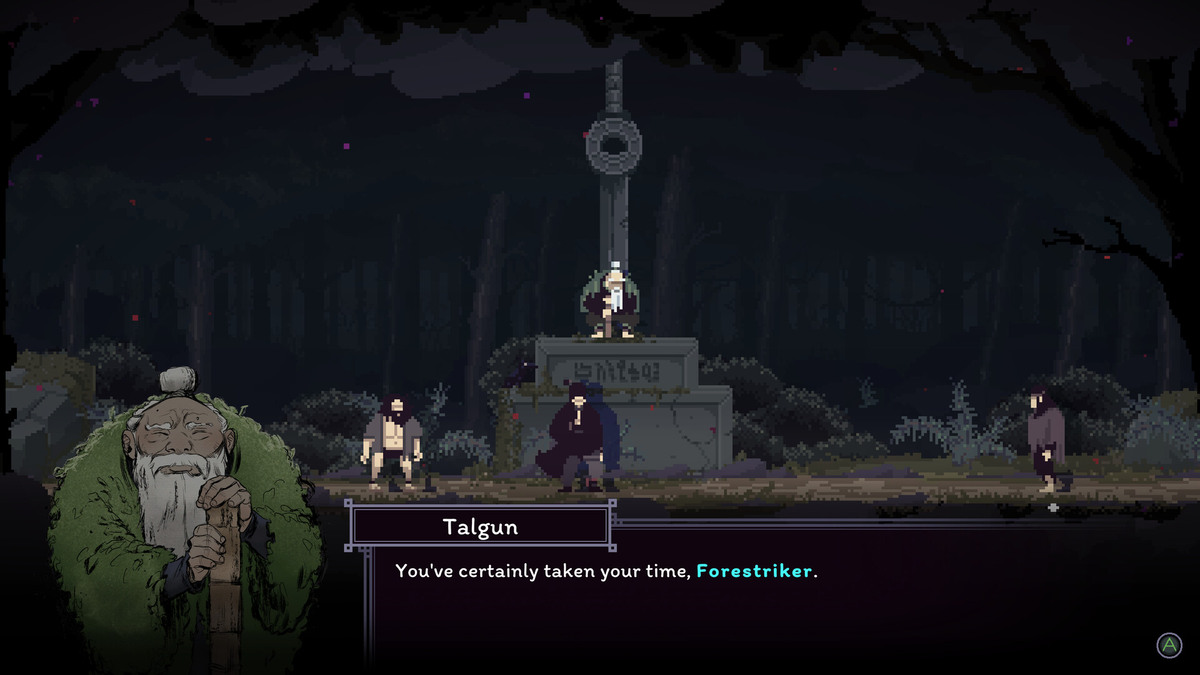 Forestrike: pixel art forest.