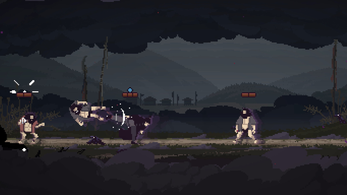 Forestrike: pixel art cave.