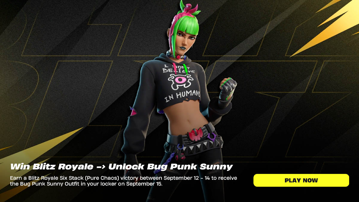 Bug Punk Sunny free Fortnite skin