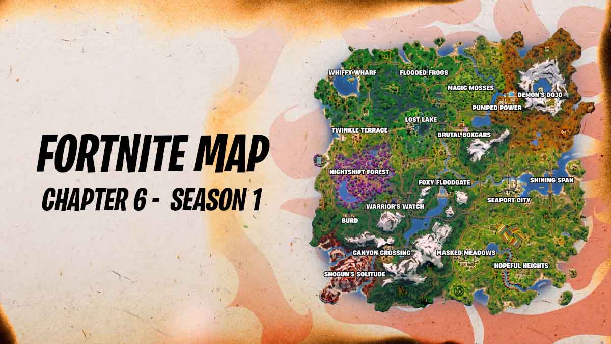 All new map changes and locations in Fortnite Chapter 6 Season 1 