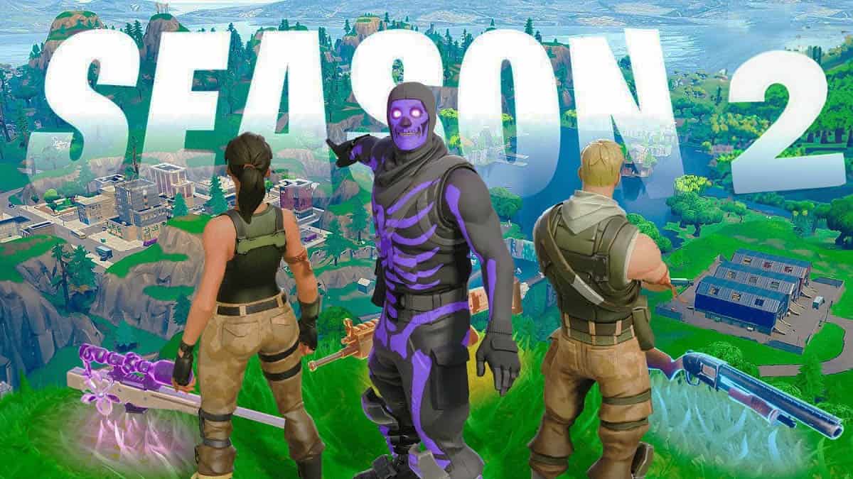 Fortnite characters on the OG map