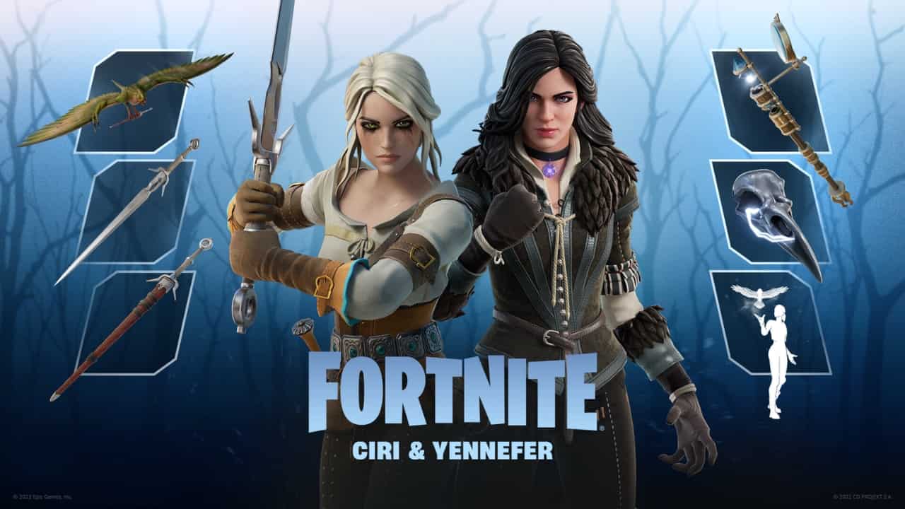 Fortnite welcomes Ciri and Yennefer from The Witcher
