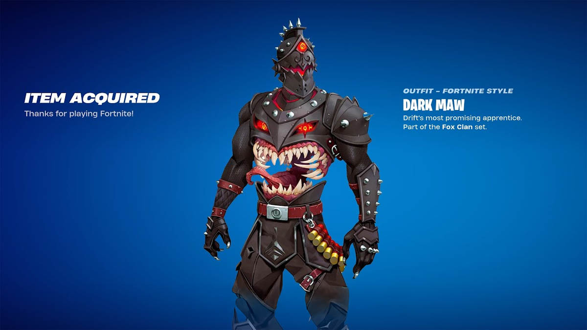 Dark Maw skin in Fortnite
