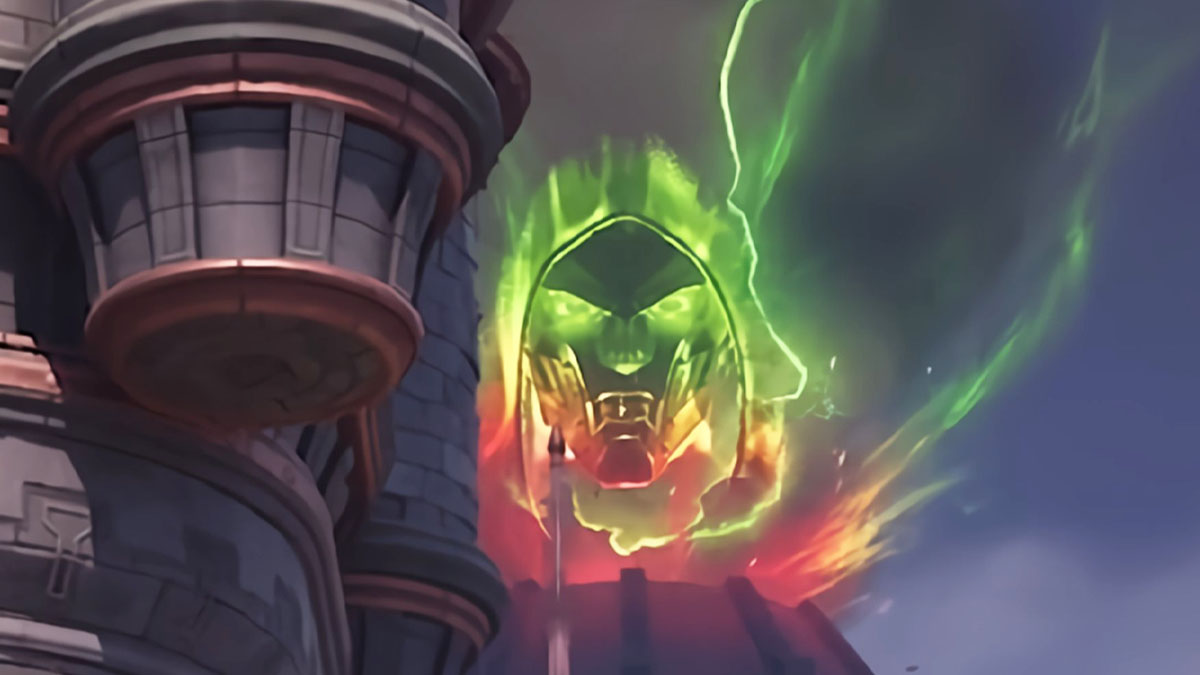 Doctor Doom at the tower at Doom Castle