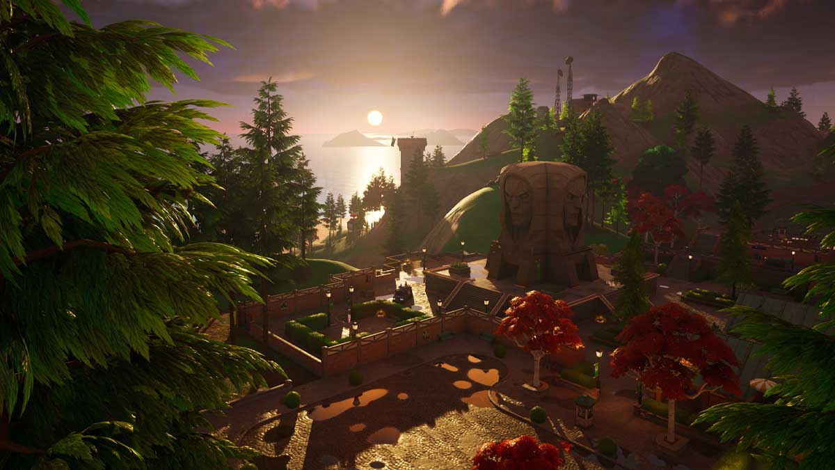 Doom Courtyard in Fortnite