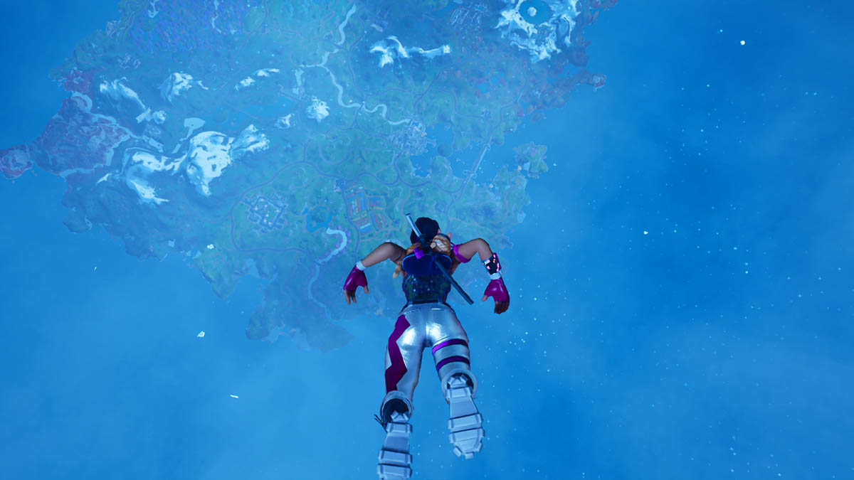 Fortnite player during the live event