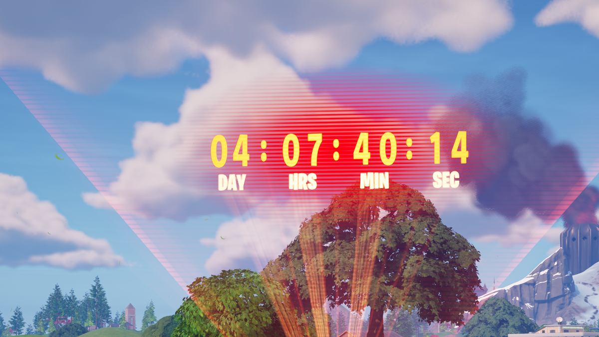 Fortnite countdown timer for the live event