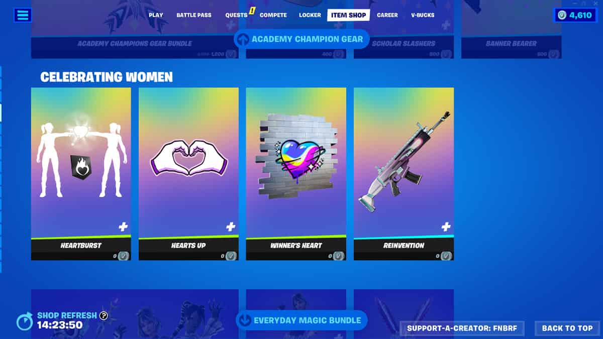 Free Fortnite cosmetics