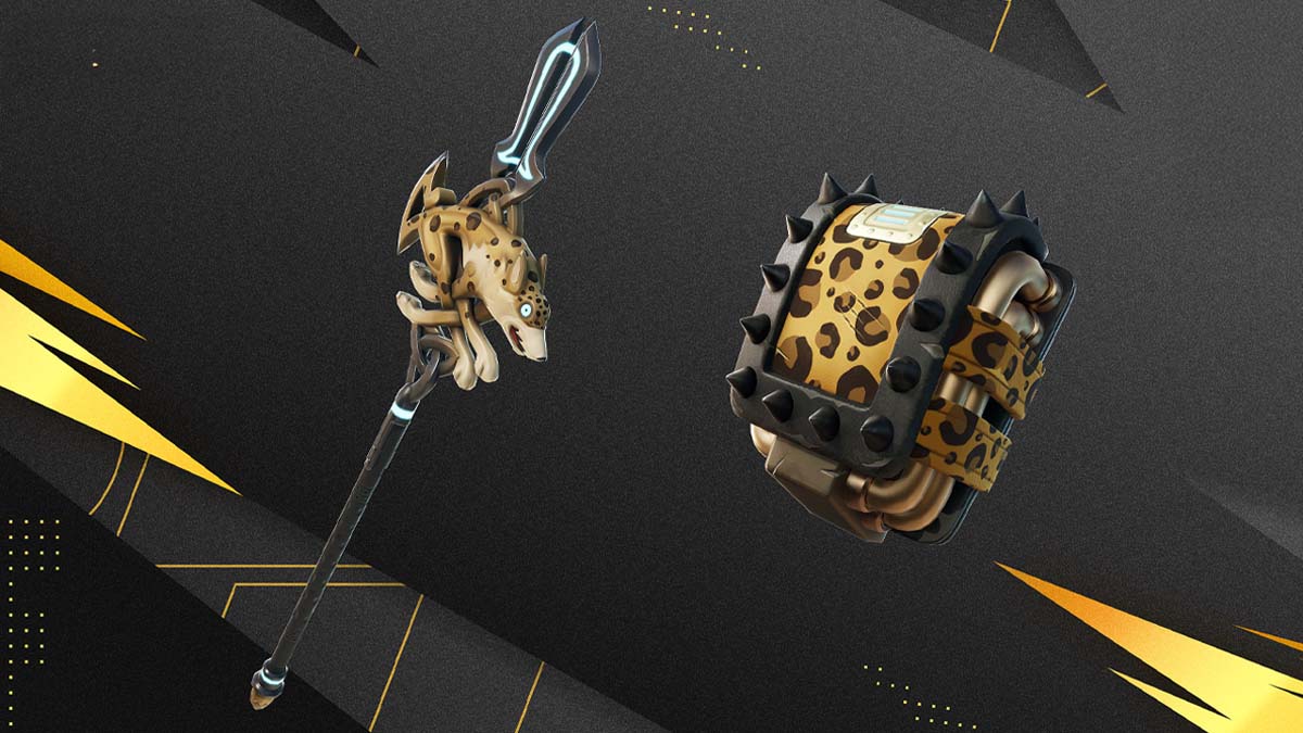 Woven Fang Pickaxe & Leopard's Hoard Backbling in Fortnite