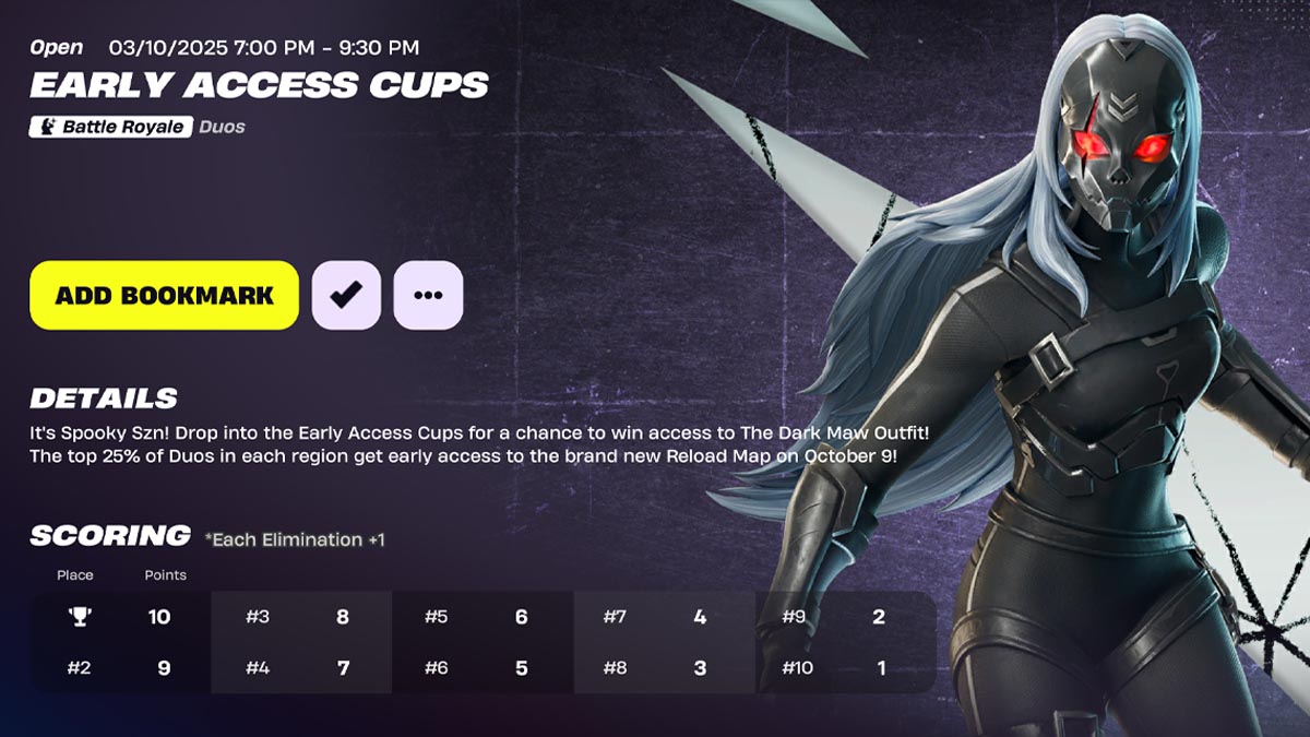 Early Access Cup in Fortnite