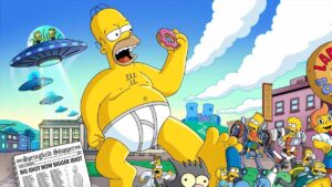 Giant Homer loading screen in Fortnite