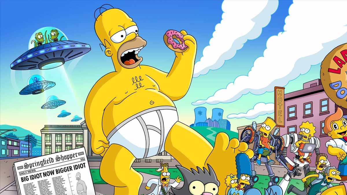 Giant Homer loading screen in Fortnite