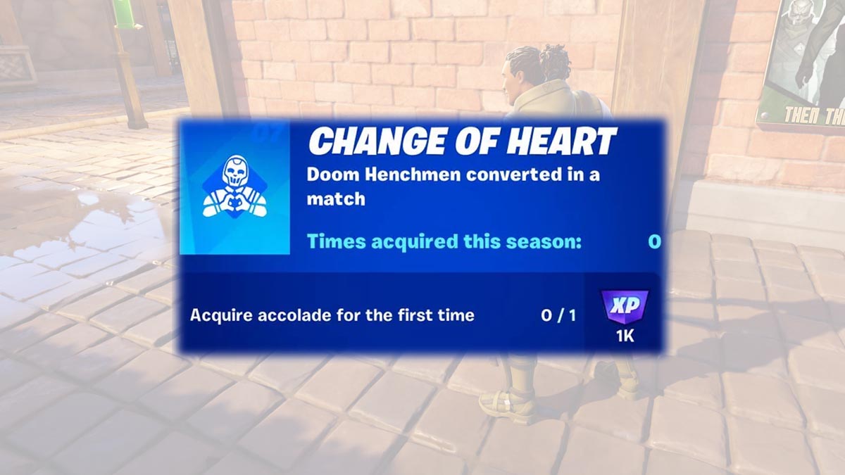 Change of Heart accolade in Fortnite