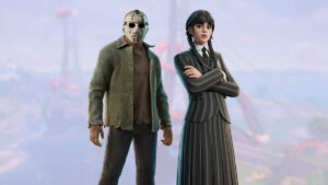 Jason Voorhees and Wednesday Addams in Fortnite