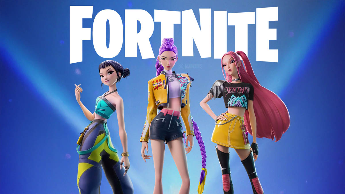 KPop Demon Hunters skins in Fortnite