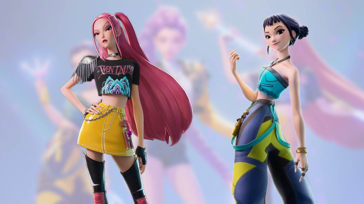 KPop Demon Hunters skins in Fortnite