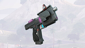 An image of a gun in Fortnite, showcasing the latest patch notes.
