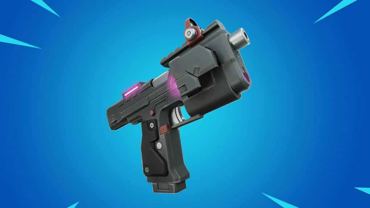 The latest fortnite patch notes feature an exciting new addition - a gun with a vibrant blue background.