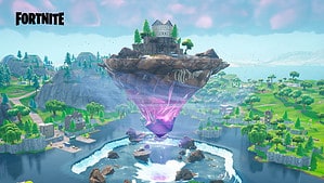 Fortnite's OG map is transformed into a breathtaking island in the sky.